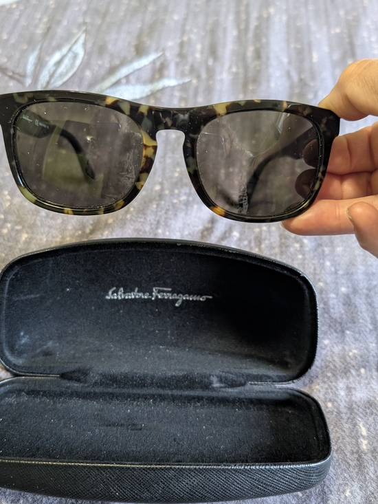 Salvatore Ferragamo Accessories - Salvatore Ferragamo Tortoiseshell Sunglasses - Dark Lenses